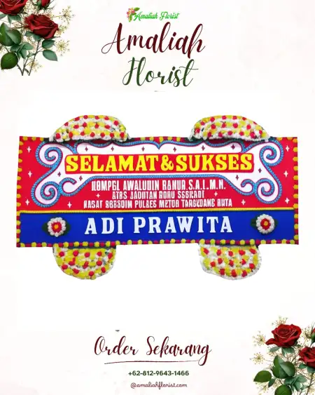 Papan Bunga Ucapan Selamat Amantelu