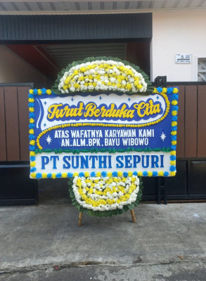 Papan Bunga Duka di Amantelu